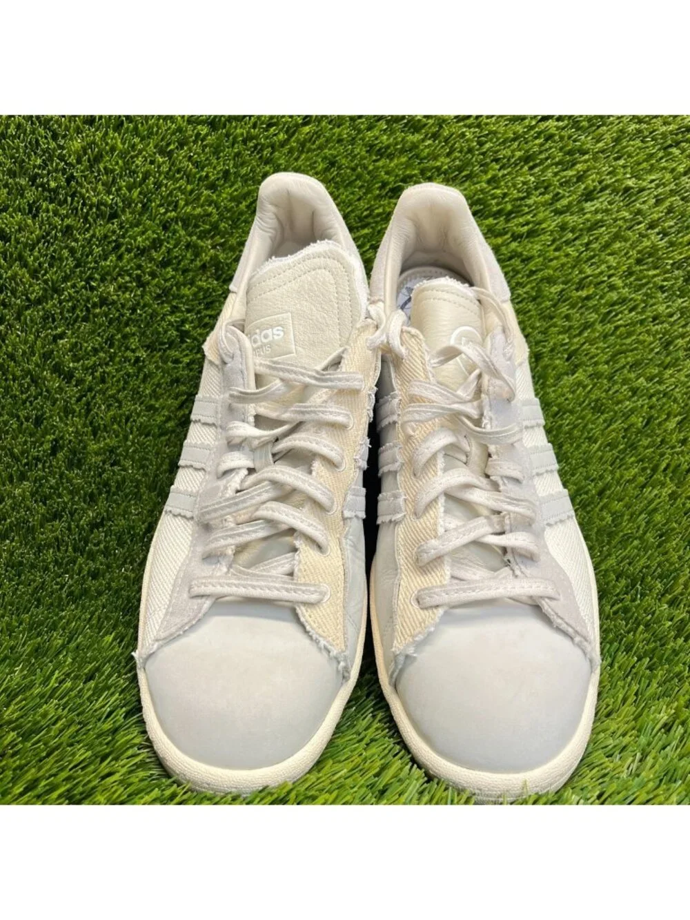 Adidas Campus Highsnobiety Mens Size 13 Off White Gray Athletic Shoes Sneakers